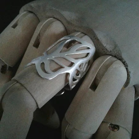 Anel Prata 950 Antúrio