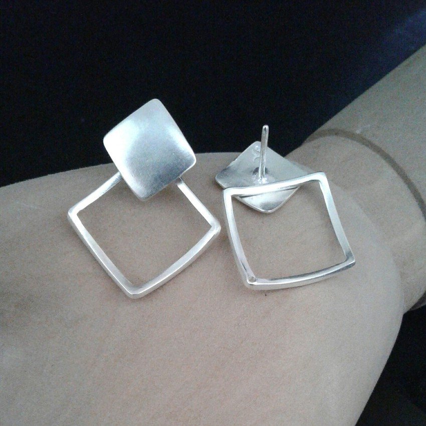 Brinco Anel Geo Quadrado