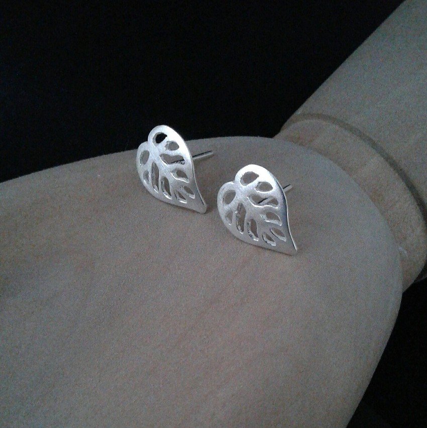 Brinco Folha P Coração