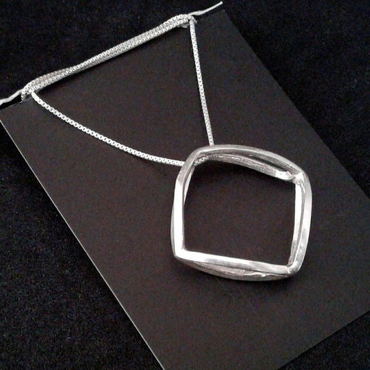 Colar Prata 925 Geo Duplo