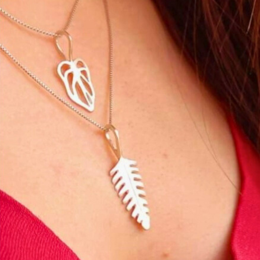 Colar Folha P Samambaia