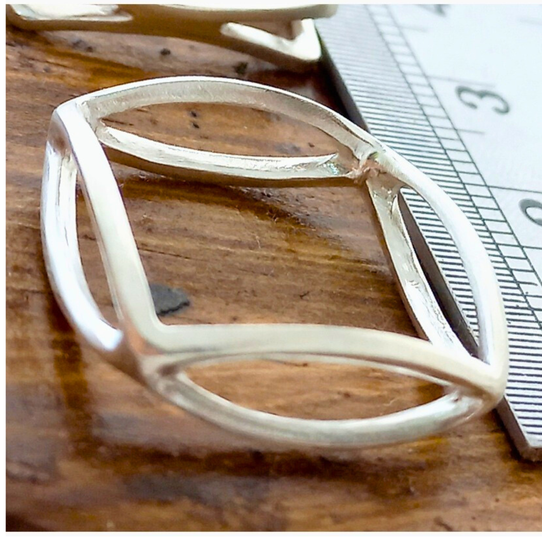 Colar Prata 925 Geo Duplo