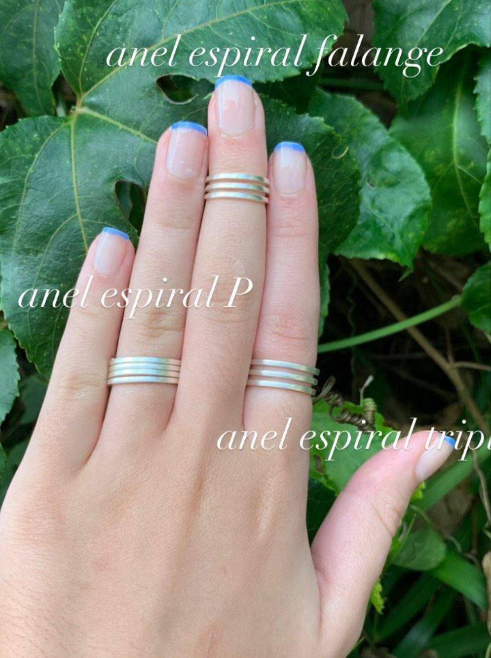 Anel Espiral Triplo Unitário