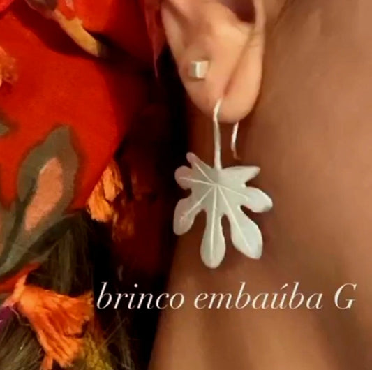 Brinco Folha G Embaúba
