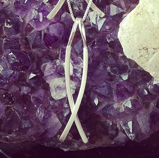 Colar Prata 950 2 Barras M